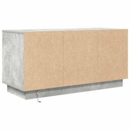 Berkfield Home TV Cabinet with LED Lights Concrete Grey 100x41x50 cm - Size: 100 x 41 x 50 cm - thumbnail 9