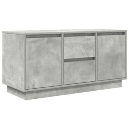 Berkfield Home TV Cabinet with LED Lights Concrete Grey 100x41x50 cm - Size: 100 x 41 x 50 cm - thumbnail 3