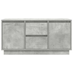 Berkfield Home TV Cabinet with LED Lights Concrete Grey 100x41x50 cm - Size: 100 x 41 x 50 cm - thumbnail 7