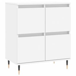 Berkfield Home Sideboard White 60x35x70 cm Engineered Wood - Size: 60 x 35 x 70 cm - thumbnail 2