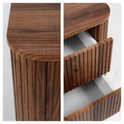 Heze Furniture Elegance Glamour Style 2 Drawer Bathroom Vanity Cabinet 120cm in Brown - thumbnail 5