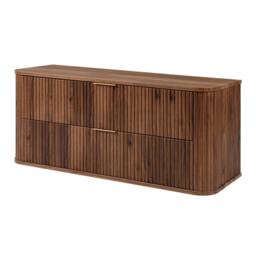 Heze Furniture Elegance Glamour Style 2 Drawer Bathroom Vanity Cabinet 120cm in Brown - thumbnail 3