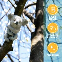 Marco Paul Tree Peeker Hugger Koala Bear Statue in Grey - thumbnail 7