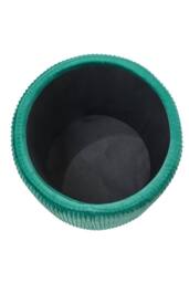 Living and Home Modern Round Storage Ottoman in Green - thumbnail 5