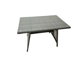 Fimous 10 Seat Rattan High Back Corner Sofa Set with 3 Footstool in Dark Grey - thumbnail 3