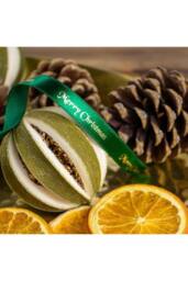 KDMD Green & Gold Merry Christmas Satin Ribbon 10mm - thumbnail 4