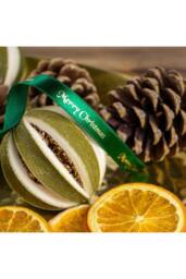 KDMD Green & Gold Merry Christmas Satin Ribbon 10mm - thumbnail 3