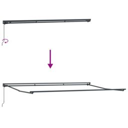 Berkfield Home Retractable Awning Manual Orange & Brown 500x300 cm - thumbnail 9