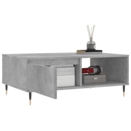 Berkfield Home Coffee Table Concrete Grey 90x60x35 cm Engineered Wood - Size: 90 x 60 x 35 cm - thumbnail 4