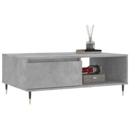 Berkfield Home Coffee Table Concrete Grey 90x60x35 cm Engineered Wood - Size: 90 x 60 x 35 cm - thumbnail 3
