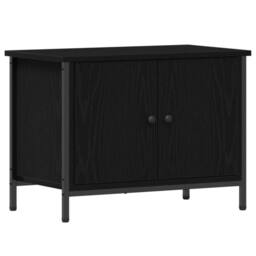 Berkfield Home Black Oak TV Stand Black Oak Engineered wood 60 x 35 x 45 cm
