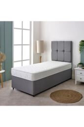 eXtreme Comfort Ltd Wave Design Sprung Mattress Soft Feel Deep Quilted Sleep Surface in White - Size: EU Double - thumbnail 1