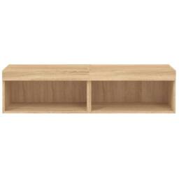 Berkfield Home TV Cabinets with LED Lights 2 pcs Sonoma Oak 60x30x30 cm in Tan - Size: 60 x 30 x 30 cm - thumbnail 8