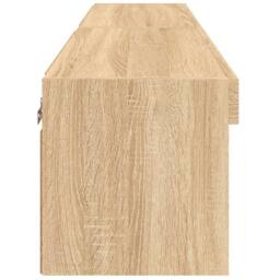 Berkfield Home TV Cabinets with LED Lights 2 pcs Sonoma Oak 60x30x30 cm in Tan - Size: 60 x 30 x 30 cm - thumbnail 9