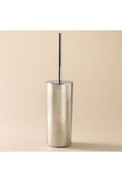 Cosmic Toilet Brush Holder Gloss Chrome Free standing Essentials Collection in Metallic Silver - thumbnail 2