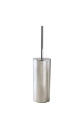 Cosmic Toilet Brush Holder Gloss Chrome Free standing Essentials Collection in Metallic Silver - thumbnail 1