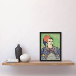 Artery8 The Zouave Infantryman Van Gogh Vintage Framed Wall Art Print in Green - Size: A4 - thumbnail 4