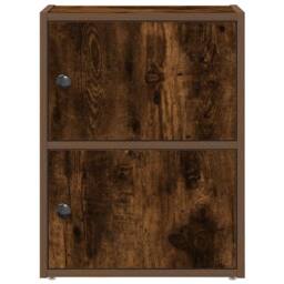 Berkfield Home Bookcase Smoked Oak 40x24x52 cm Engineered Wood in Brown - Size: 40 x 24 x 52 cm - thumbnail 4