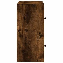 Berkfield Home Bookcase Smoked Oak 40x24x52 cm Engineered Wood in Brown - Size: 40 x 24 x 52 cm - thumbnail 6