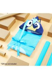 Bluey 3D Towel Beach Hooded Poncho Towel in Blue - thumbnail 3