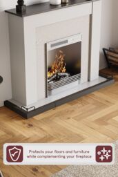 Home Discount Fire Vida Fire Fender Fireplace Surround Adjustable 830 - 1440 mm in Black - thumbnail 6