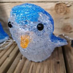 Samuel Alexander 23cm Set of 3 Light up Acrylic Christmas Penguins with 30 Ice White LEDs - thumbnail 6