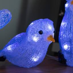 Samuel Alexander 23cm Set of 3 Light up Acrylic Christmas Penguins with 30 Ice White LEDs - thumbnail 8