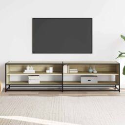 Berkfield Home TV Cabinet Sonoma Oak 180.5x40x46 cm Engineered Wood in Light Brown - thumbnail 3