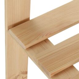 Berkfield Home 5-Tier Storage Corner Rack 82.5x82.5x170 cm Solid Pinewood in Brown - thumbnail 5