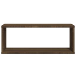 Berkfield Home Wall Cube Shelves 6 pcs Brown Oak 60x15x23 cm Engineered Wood - Size: 60 x 15 x 23 cm - thumbnail 4