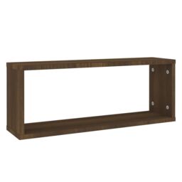 Berkfield Home Wall Cube Shelves 6 pcs Brown Oak 60x15x23 cm Engineered Wood - Size: 60 x 15 x 23 cm - thumbnail 3