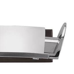 Netlighting Zira Wall Lamp 2 Light G9 Polished ChromeFrosted White GlassWenge in Grey - thumbnail 5
