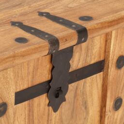 Berkfield Home Chest 90x40x40 cm Solid Acacia Wood in Brown - Size: 90 x 40 x 40 cm - thumbnail 6