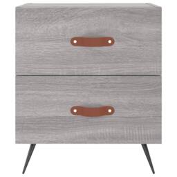 Berkfield Home Bedside Cabinets 2 pcs Grey Sonoma 40x35x47.5 cm Engineered Wood - thumbnail 6