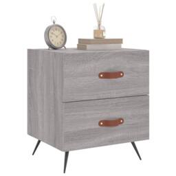 Berkfield Home Bedside Cabinets 2 pcs Grey Sonoma 40x35x47.5 cm Engineered Wood - thumbnail 4