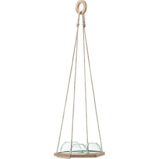 LSA Canopy Plant Hanger with Cork Base Set of 3 Pieces 29cm in Clear - image 1