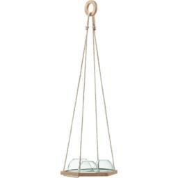 LSA Canopy Plant Hanger with Cork Base Set of 3 Pieces 29cm in Clear - thumbnail 1
