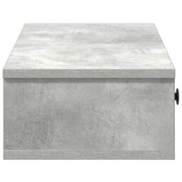 Berkfield Home Wall Shelf with Drawers Concrete Grey 60x25x15 cm Engineered Wood - Size: 60 x 25 x 15 cm - thumbnail 5