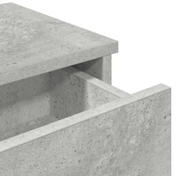 Berkfield Home Wall Shelf with Drawers Concrete Grey 60x25x15 cm Engineered Wood - Size: 60 x 25 x 15 cm - thumbnail 8