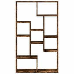 Berkfield Home Durable Bookcase Smoked Oak 72x20x120 cm Engineered Wood in Brown - Size: 72 x 20 x 120 cm - thumbnail 5