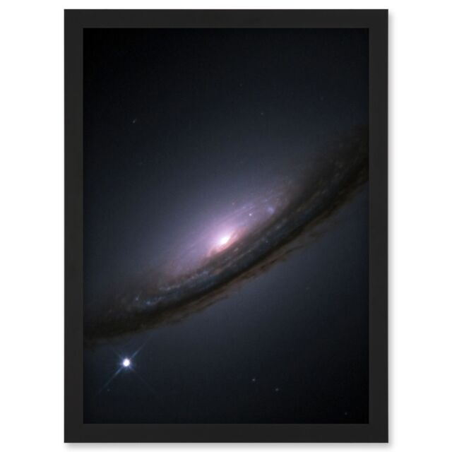 Artery8 Hubble Space Telescope Image Supernova 1994D In Lenticular Galaxy NGC 4526 Star Explosions & Supermassive Black Hole In Disc Center Art Print - image 1
