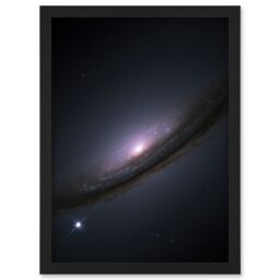 Artery8 Hubble Space Telescope Image Supernova 1994D In Lenticular Galaxy NGC 4526 Star Explosions & Supermassive Black Hole In Disc Center Art Print - thumbnail 1