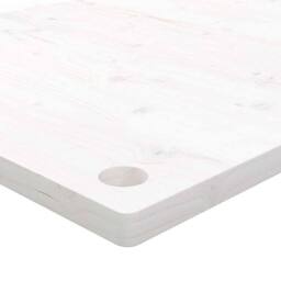 Berkfield Home Desk Top White 110x60x2.5 cm Solid Wood Pine - thumbnail 6