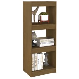 Berkfield Home Book Cabinet/Room Divider Honey Brown 40x30x103.5 cm Pinewood - thumbnail 4