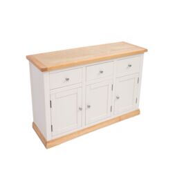 Cabinet Bits Trevi Off-White 3 Drawer 3 Door Sideboard Chrome Knob - thumbnail 3