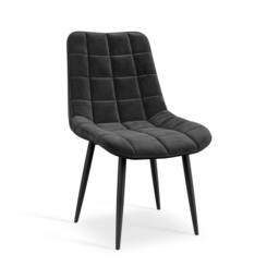 More4Homes Juno Light grey Ceramic Dining Table & 8 Nova Velvet Chairs in Black - thumbnail 5
