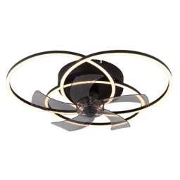 Netlighting Alia Ceiling Fan Black 7 Blade 3x LED Dimmable 3000-6500K Remote - thumbnail 4