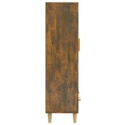 Berkfield Home Highboard Smoked Oak 70x31x115 cm Engineered Wood in Brown - Size: 70 x 31 x 115 cm - thumbnail 7