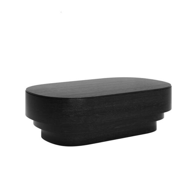 Lemon Pavilion Furniture Kuma Indoor Coffee Table - Wood Variant - L60xW100xH30 cm - Black - image 1