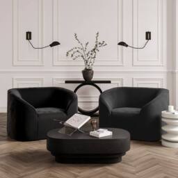 Lemon Pavilion Furniture Kuma Indoor Coffee Table - Wood Variant - L60xW100xH30 cm - Black - thumbnail 5